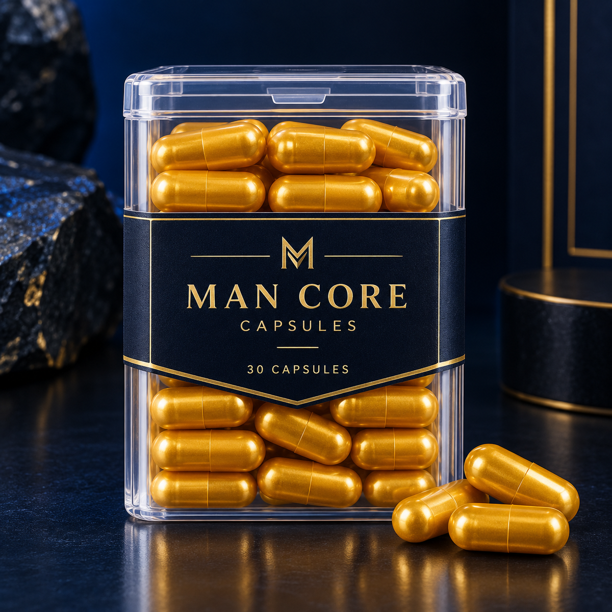 Golden Capsules – Premium Men's Wellness Supplement (30 Capsules)